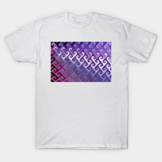 Purple Abstract Texture T-Shirt by pinkal